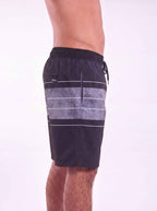 Shorts Elastico Tie Dye 18" Preto