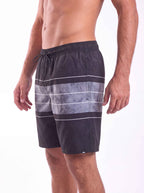 Shorts Elastico Tie Dye 18" Preto