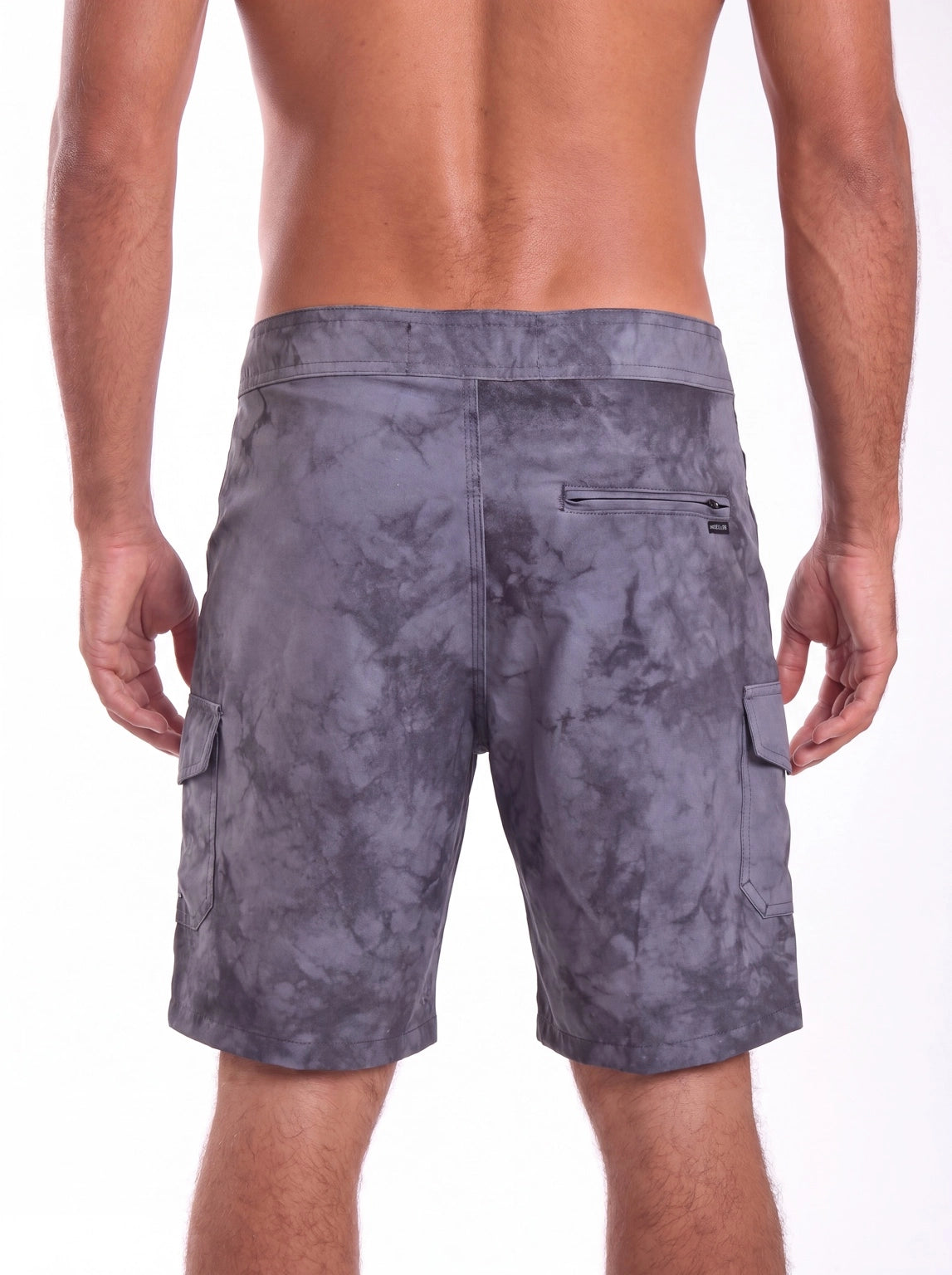 Bermuda Walk Cargo Tie Dye 21" Cinza