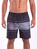 Shorts Elastico Tie Dye 18" Preto