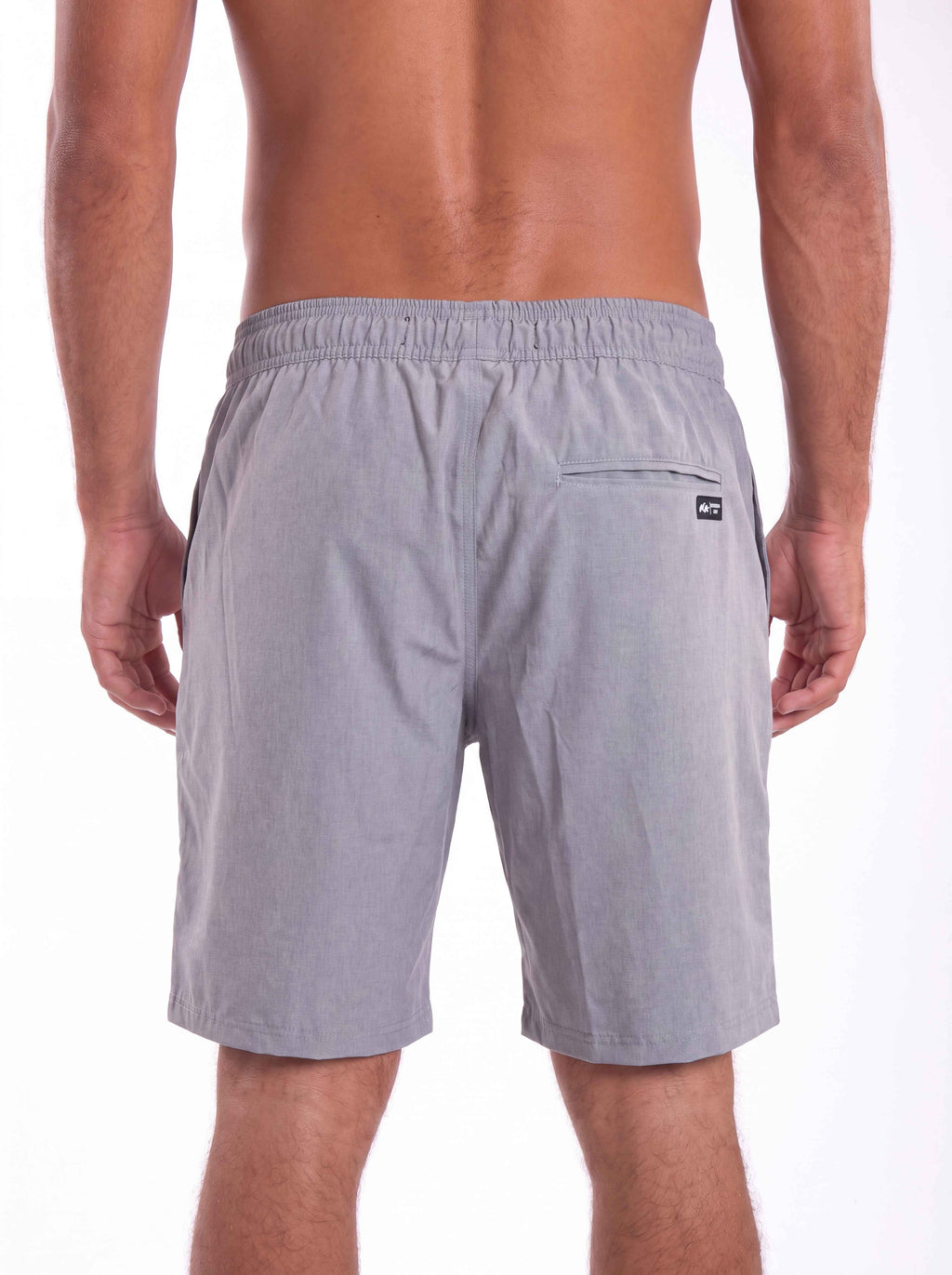 Bermuda Elástico Neo Zip 19" Cinza