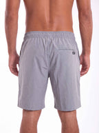 Bermuda Elástico Neo Zip 19" Cinza